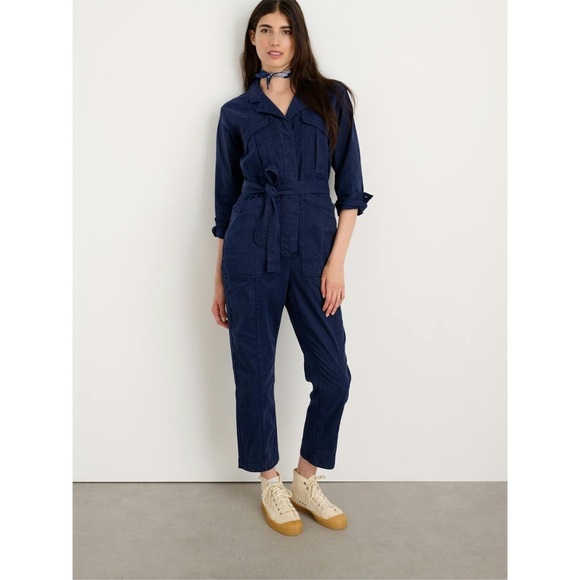 Alex Mill Women's Expedition Jumpsuit in Washed Twill Blue Size XS Utility - Picture 3 of 16